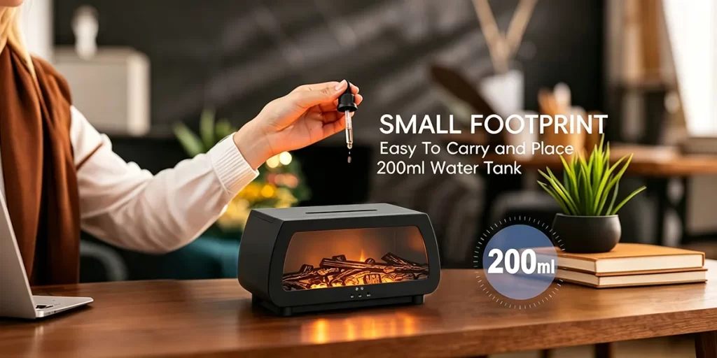 Fireplace aroma diffuser